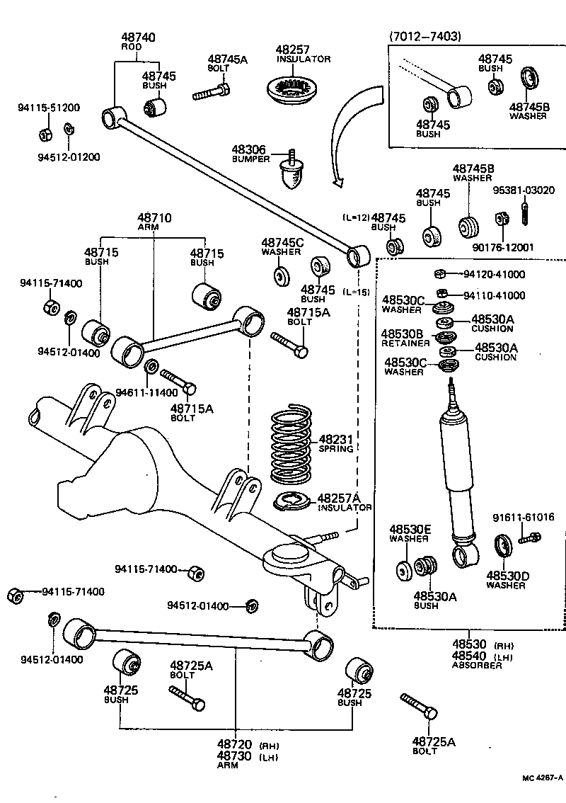 48231-14011 SPRING, COIL, REAR product image