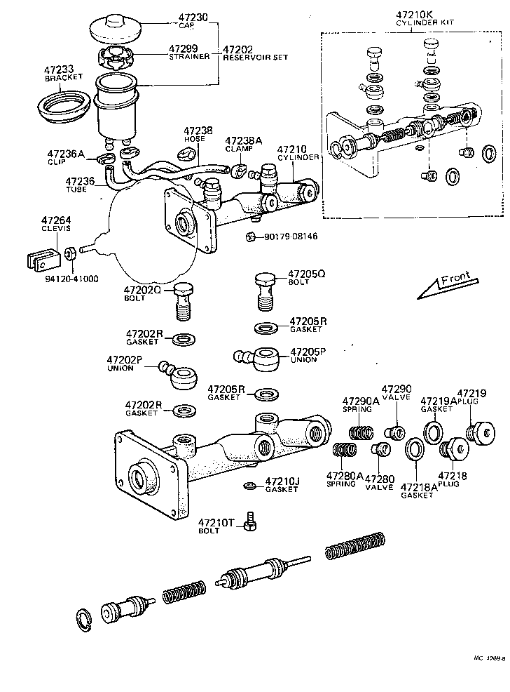 04471-11018 CYLINDER KIT, BRAKE MASTER product image