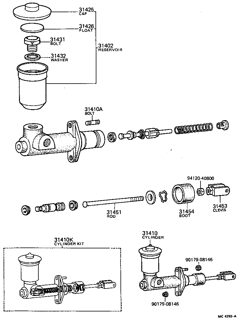 31415-14010 GASKET, CLUTCH MASTER CYLINDER product image