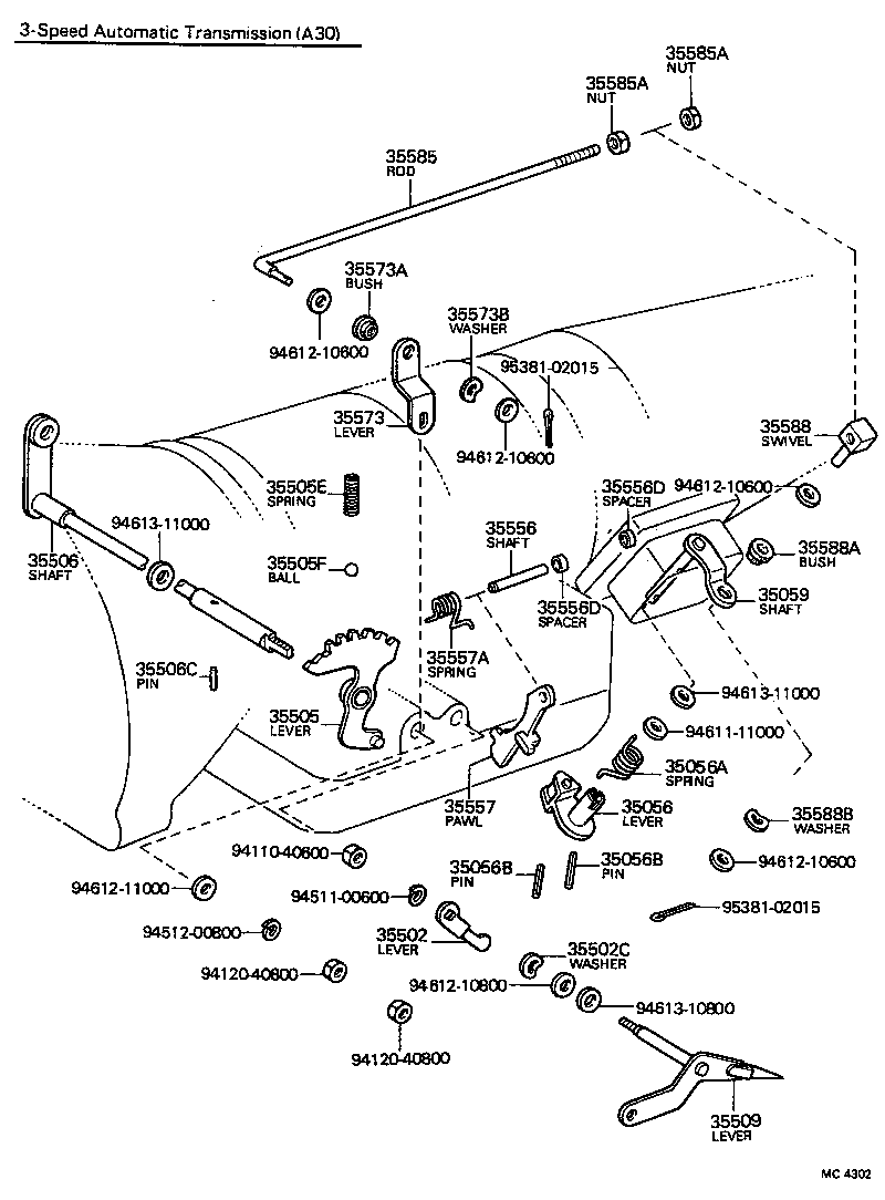 90206-08024 WASHER, WAVE (FOR THROTTLE VALVE INNER LEVER) product image