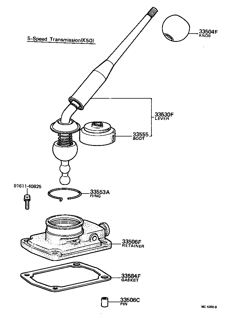 33502-12010 PLATE SUB-ASSY, SHIFT LEVER product image