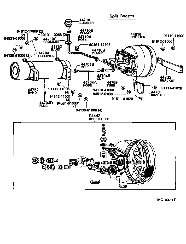 44702-55131 TUBE SUB-ASSY, AIR, NO.1 product image
