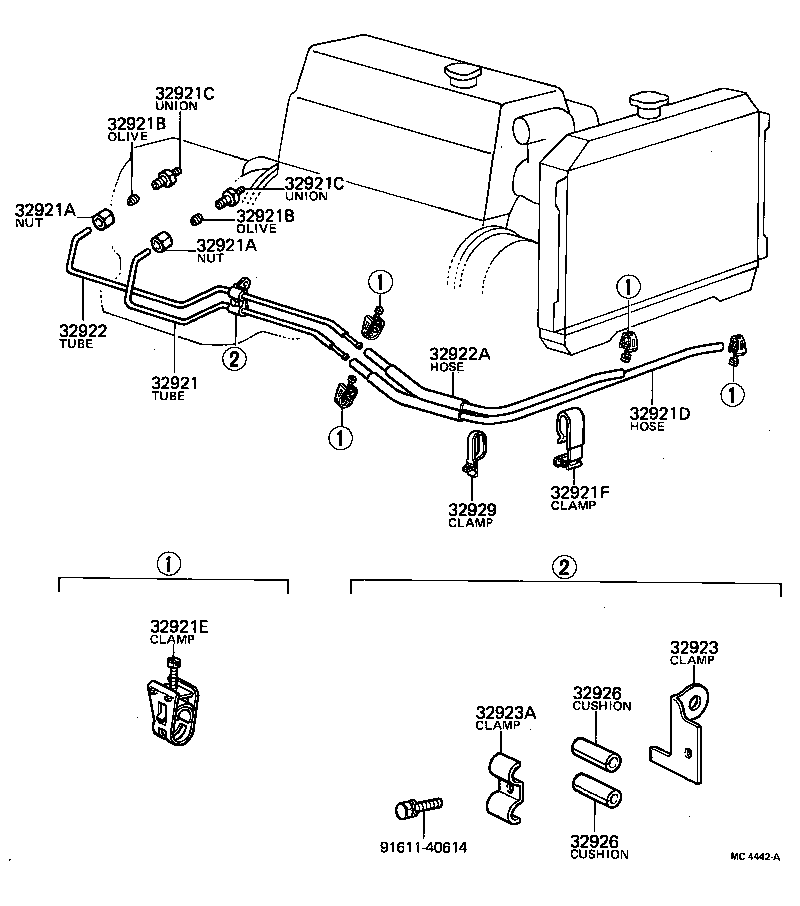 32941-10010 HOSE(FOR OIL COOLER INLET) product image