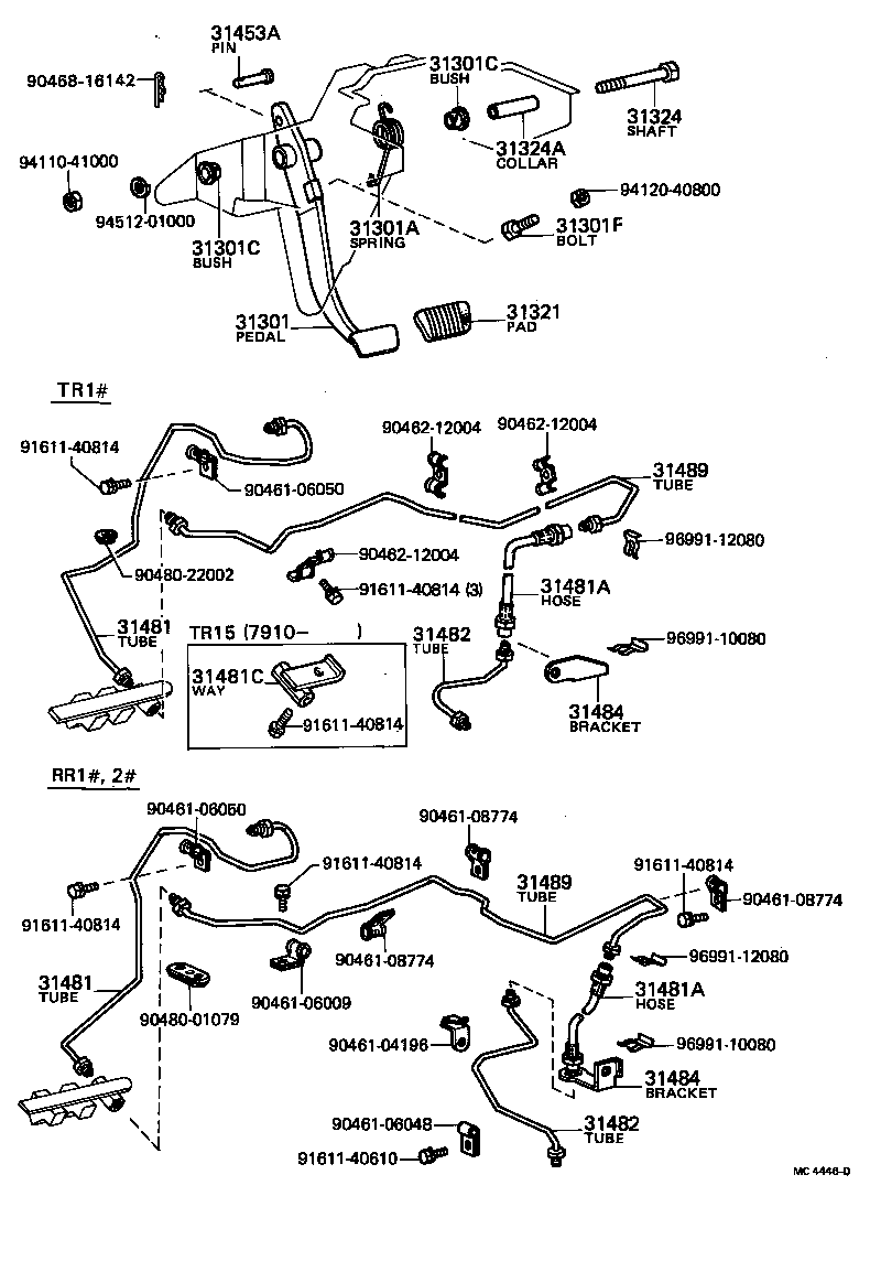 31301-28040 PEDAL SUB-ASSY, CLUTCH product image