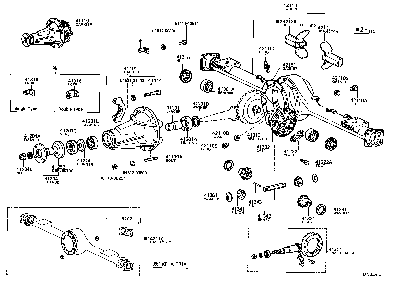 41201-39285 FINAL GEAR KIT, DIFFERENTIAL, REAR product image