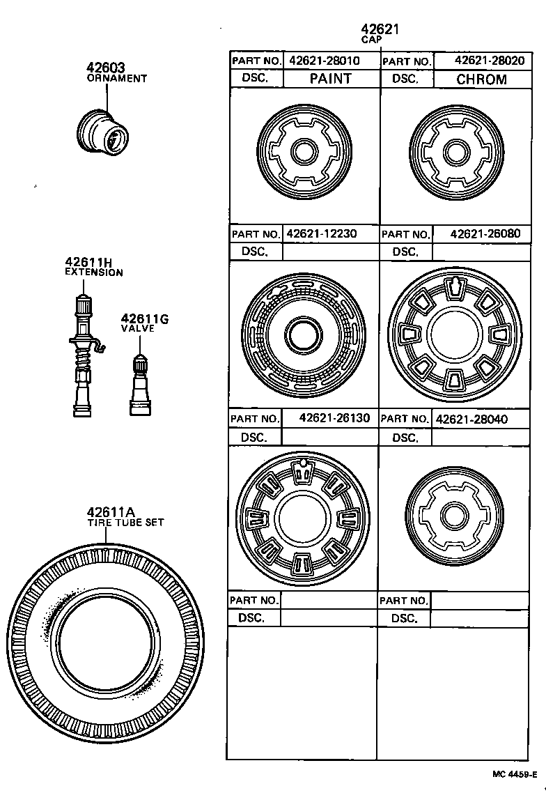 42621-28040 CAP, WHEEL product image