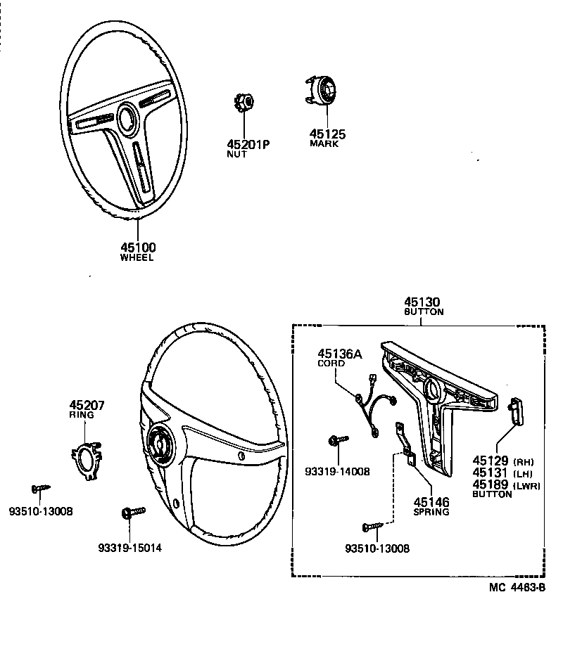 45100-27040 WHEEL ASSY, STEERING product image