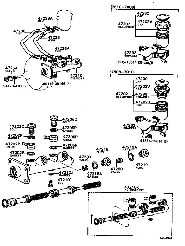 47225-26010 CAP ASSY, BRAKE MASTER CYLINDER RESERVOIR FILLER product image