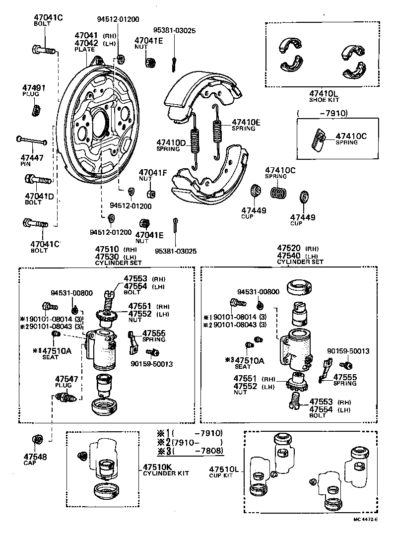 04473-28010 CYLINDER KIT, FRONT WHEEL product image
