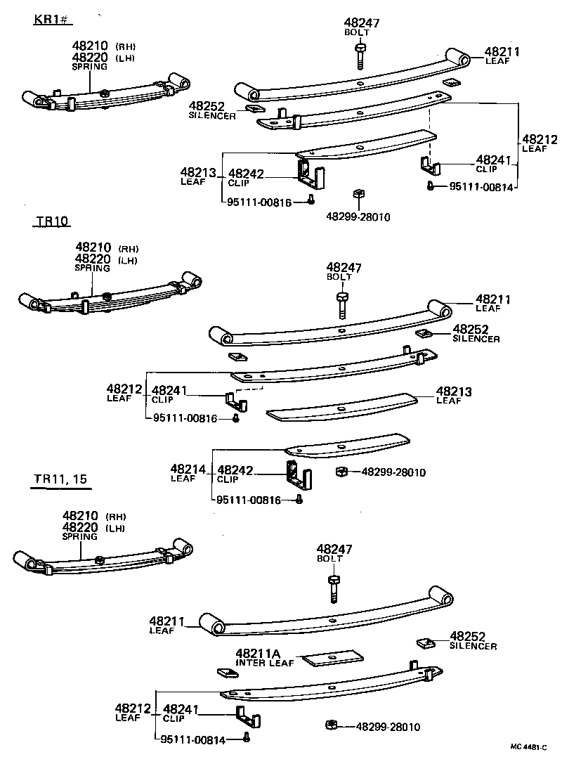 48542-26010 PIN, SHOCK ABSORBER UPPER PIVOT, REAR product image