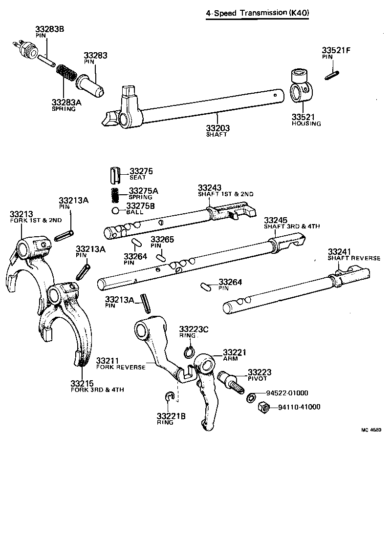 33212-14010 FORK, 1ST & 2ND SHIFT product image