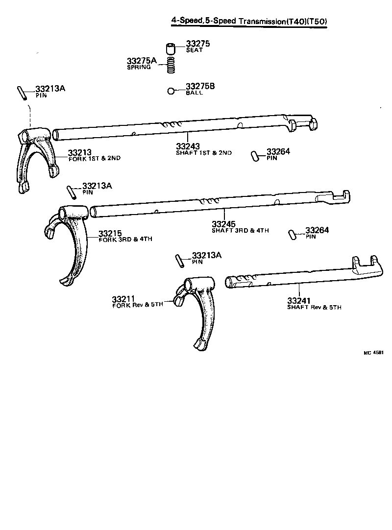 33212-14010 FORK, 1ST & 2ND SHIFT product image