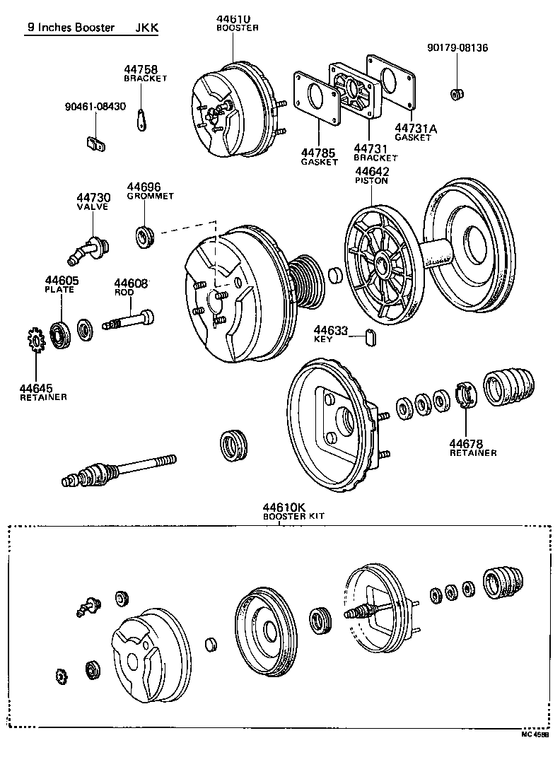 44610-30150 BOOSTER ASSY, BRAKE product image