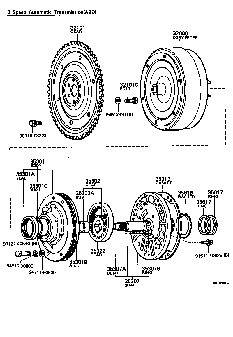 32116-14010 SPACER, DRIVE PLATE, FRONT product image