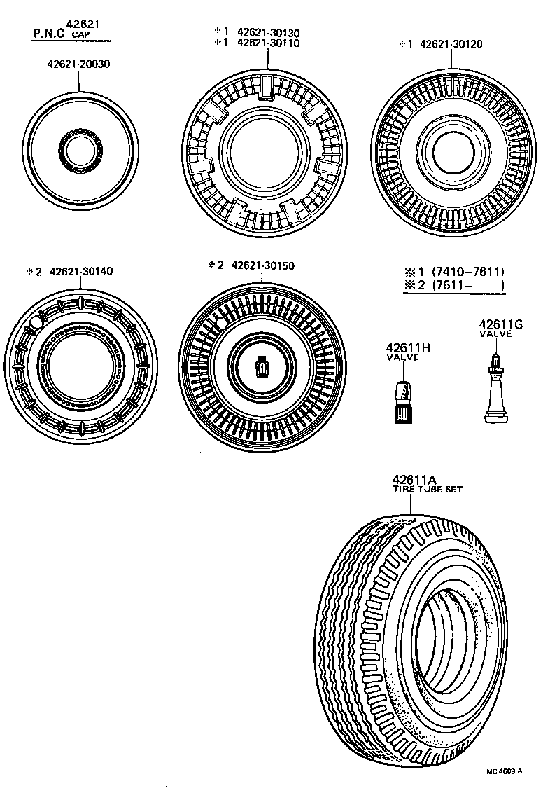 98521-69142 TIRE TUBE SET OR TUBELESS TIRE product image