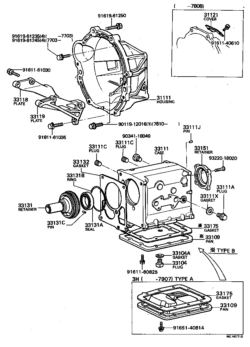 31121-30030 COVER, CLUTCH HOUSING, NO.1 product image