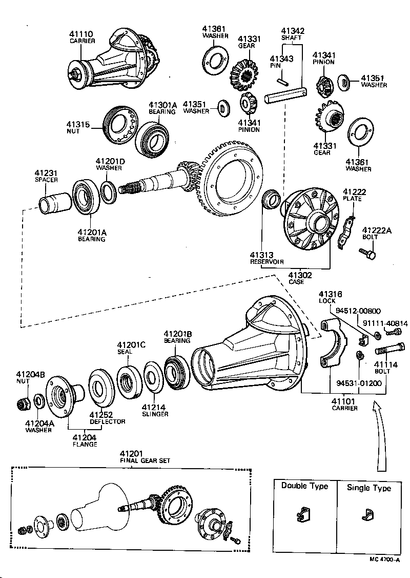 42110-22080 HOUSING ASSY, REAR AXLE product image