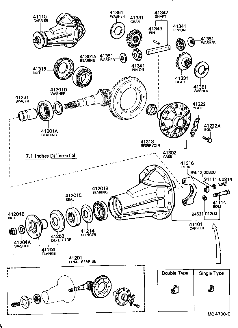 41201-29216 FINAL GEAR KIT, DIFFERENTIAL, REAR product image
