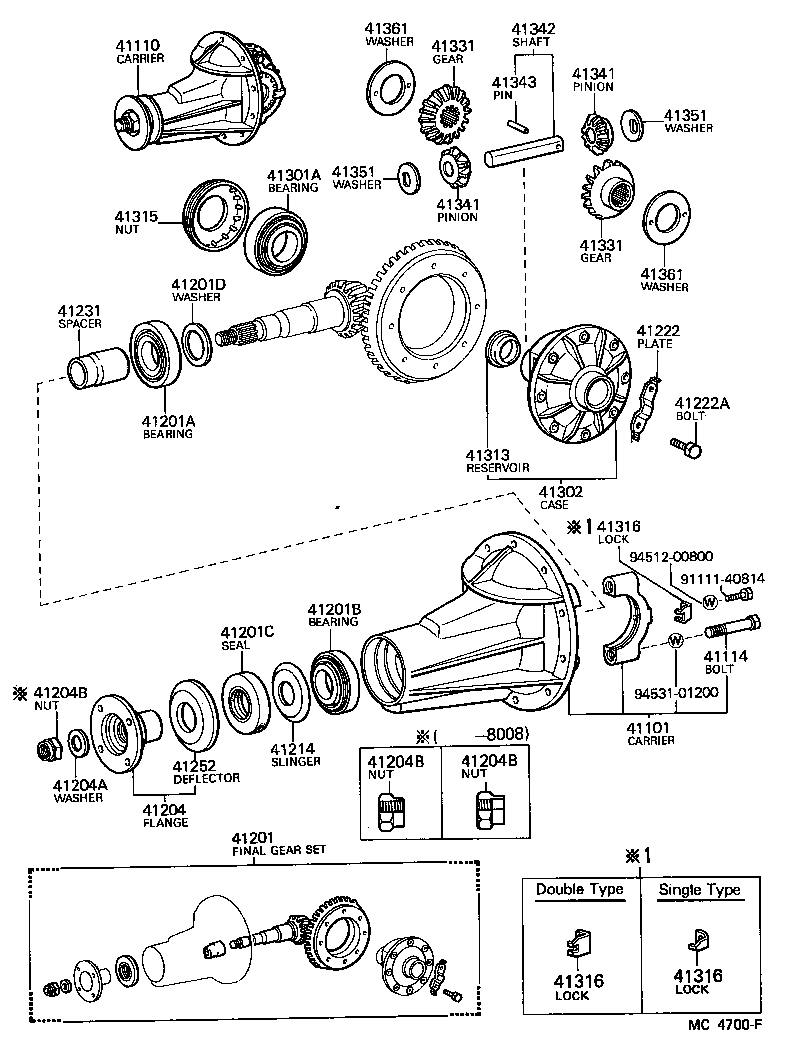 42110-22100 HOUSING ASSY, REAR AXLE product image