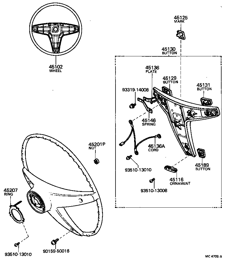 45136-22040 PLATE, HORN BUTTON CONTACT product image