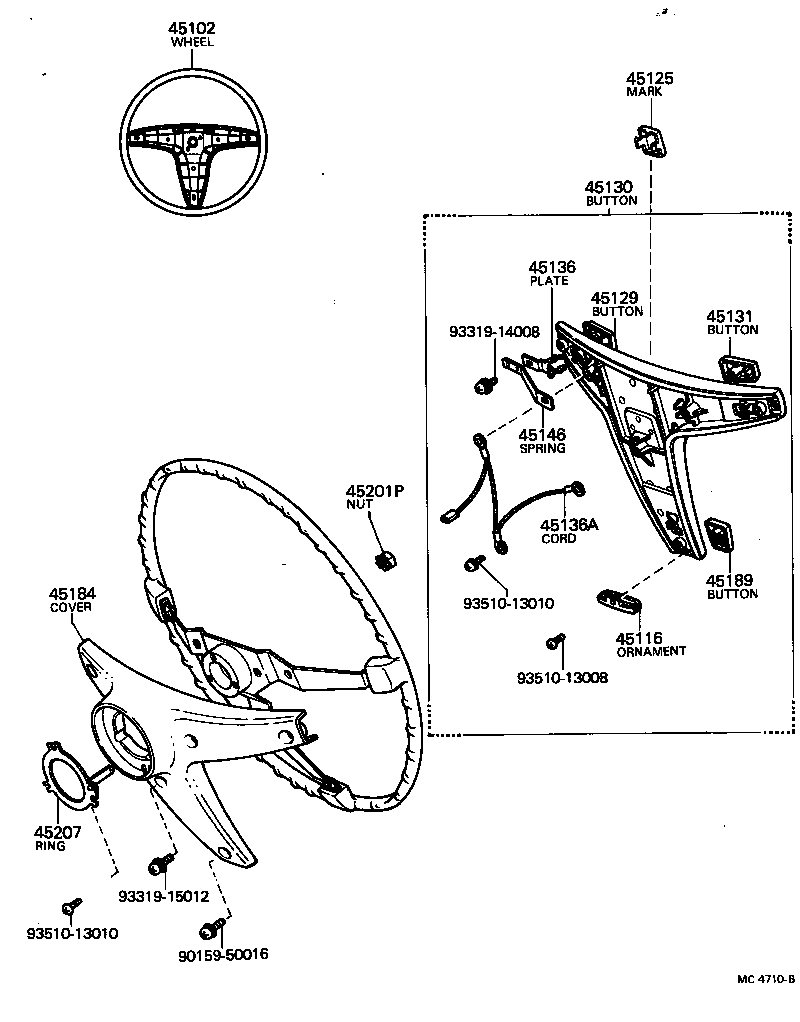 45136-22040 PLATE, HORN BUTTON CONTACT product image