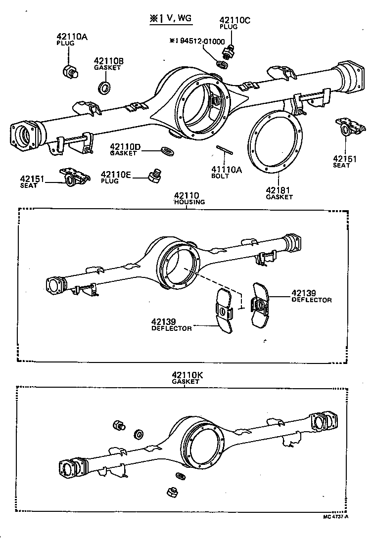 41101-30010 CARRIER SUB-ASSY, DIFFERENTIAL, REAR product image