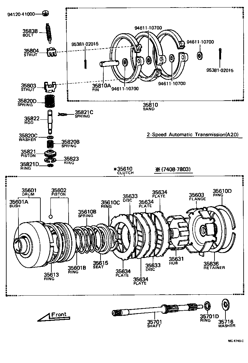 35610-12010 CLUTCH ASSY, FRONT MULTIPLE DISC product image