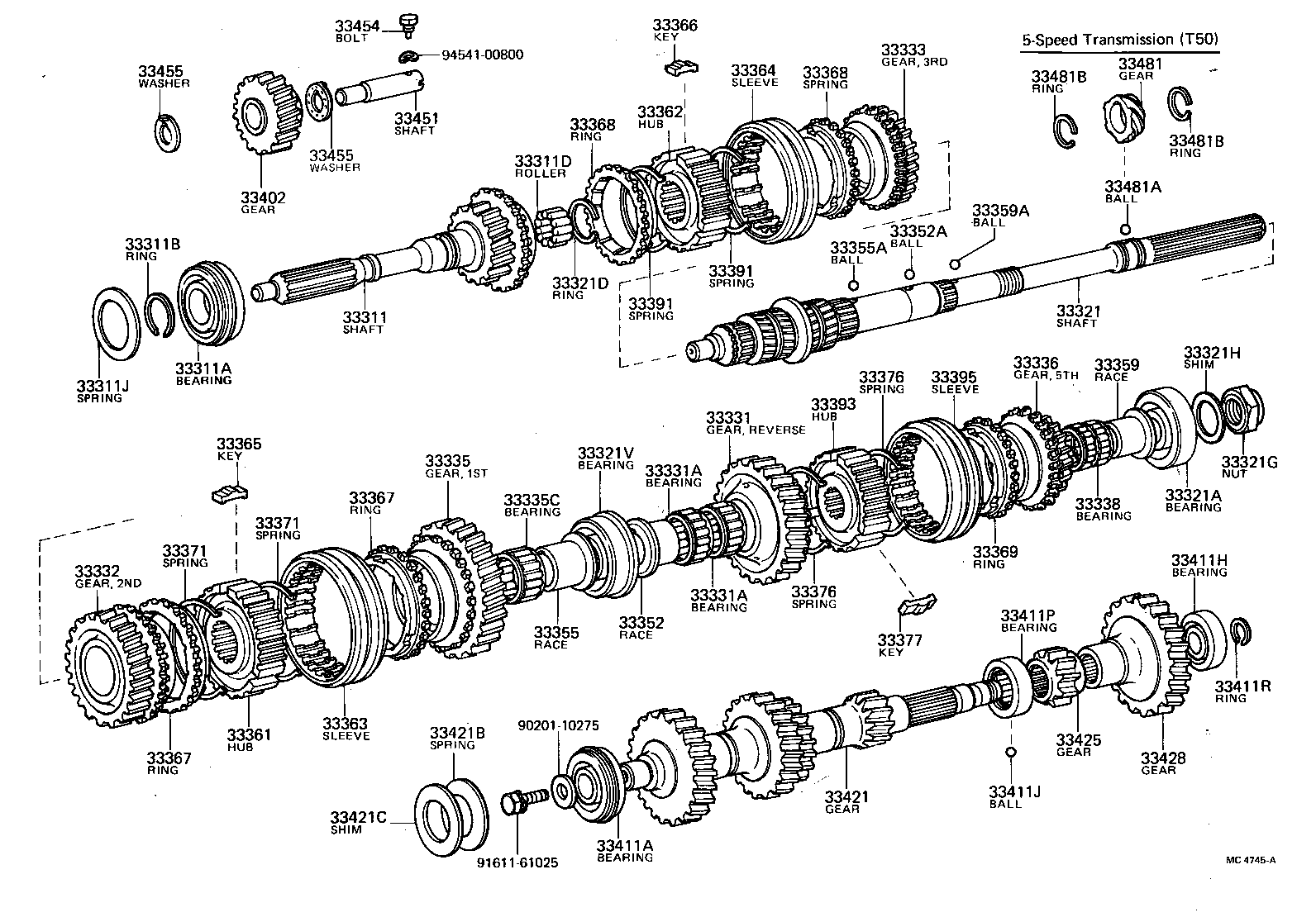 33362-14010 HUB, TRANSMISSION CLUTCH, NO.2 product image
