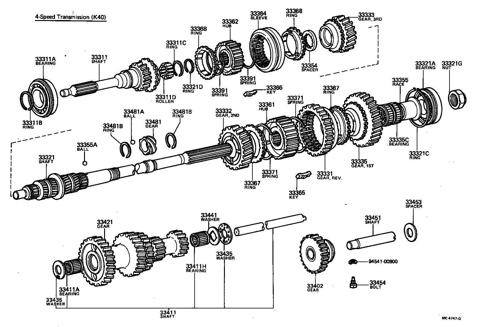 33481-22030 GEAR, SPEEDOMETER DRIVE (MTM) product image