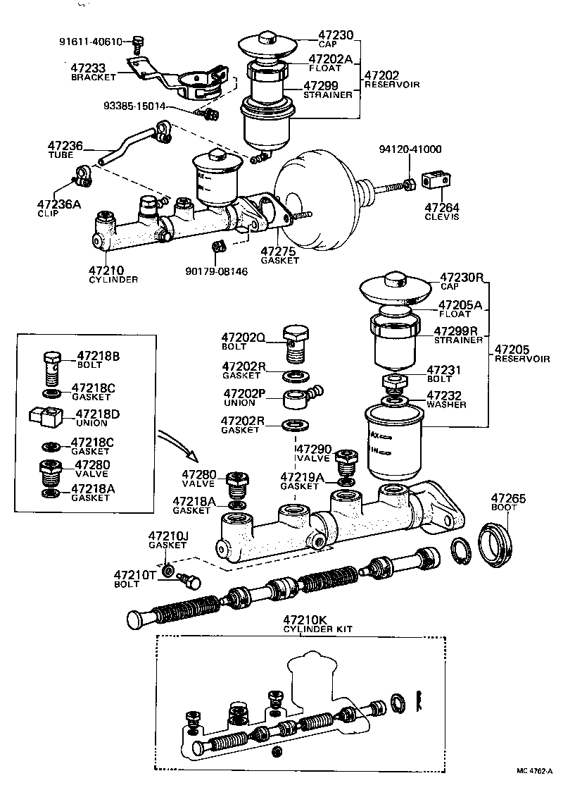 90401-10037 BOLT, UNION(FOR MASTER CYLINDER FLUID OUTLET) product image