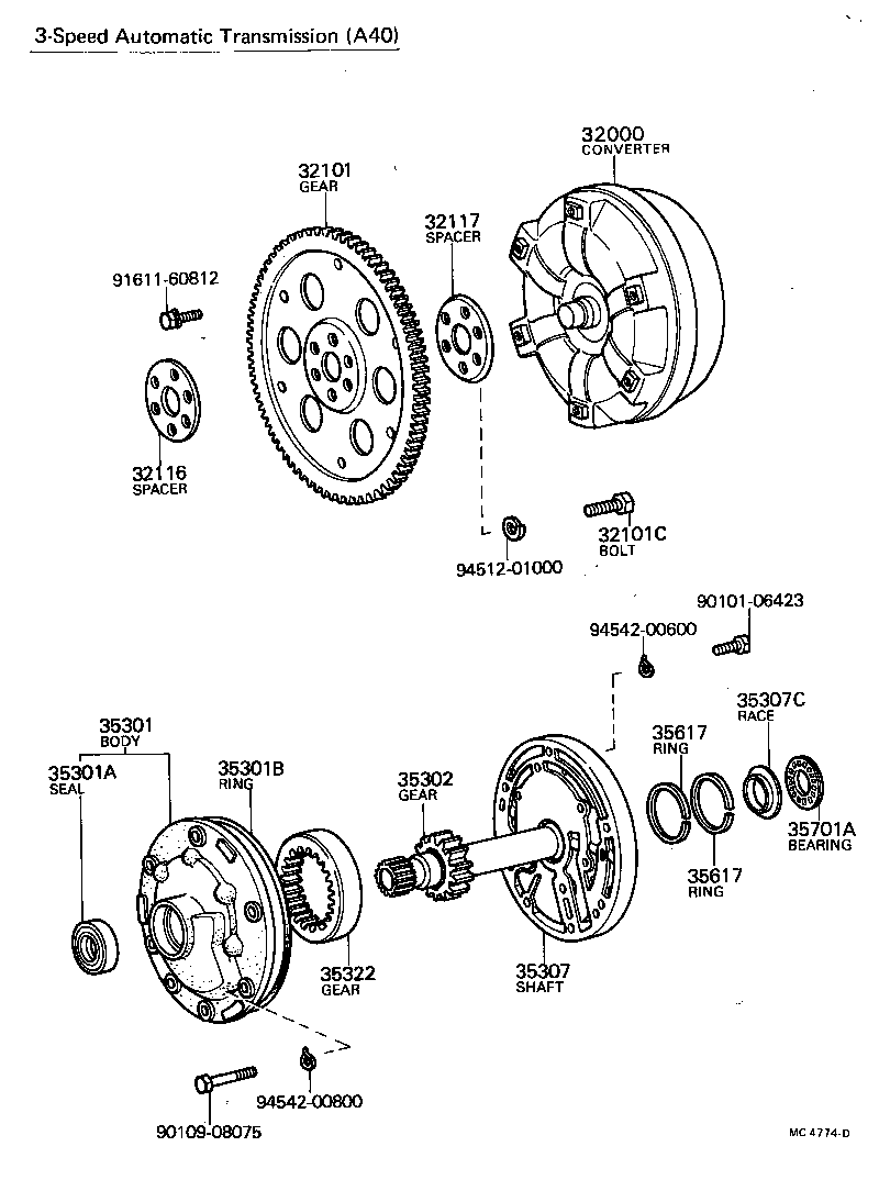 32000-22030 CONVERTER ASSY, TORQUE product image
