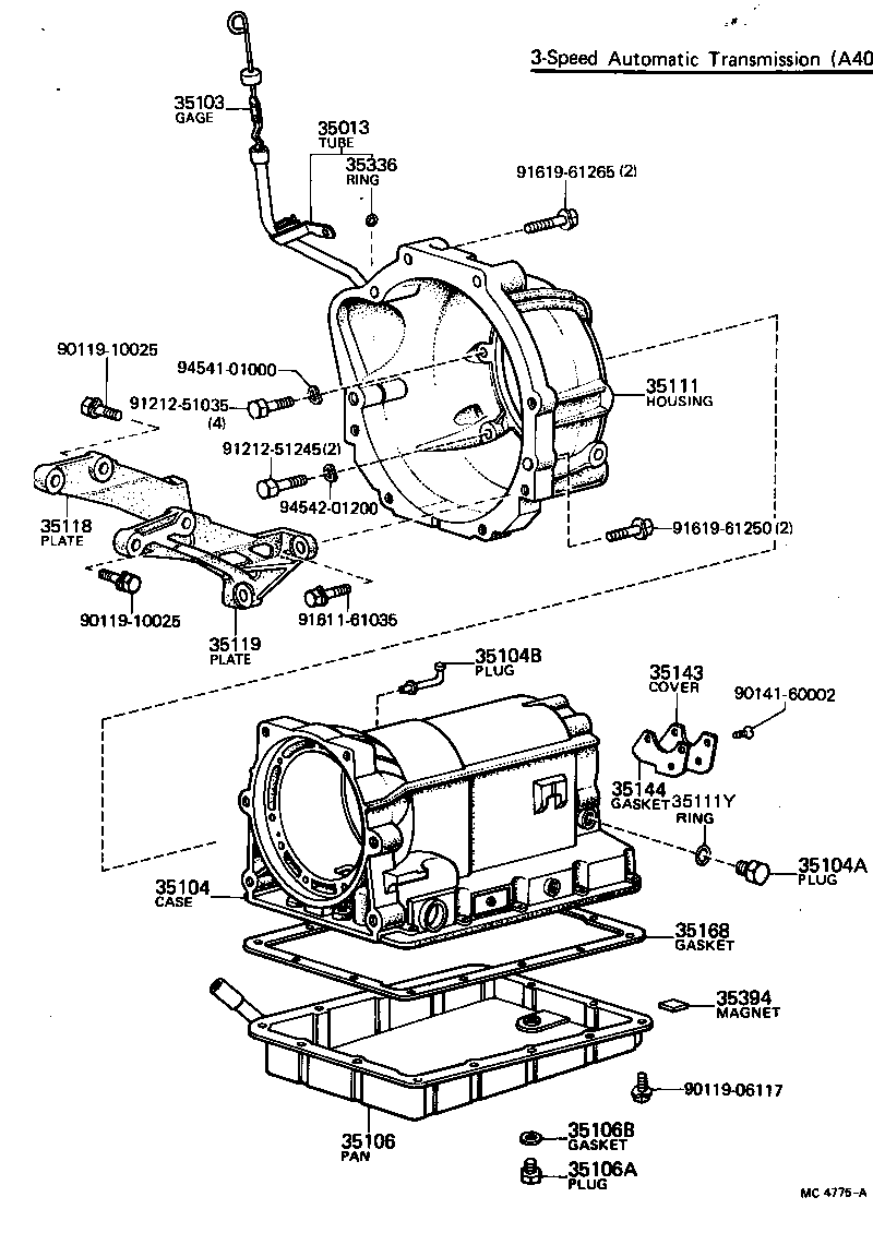 35013-22092 TUBE SUB-ASSY, TRANSMISSION OIL FILLER product image