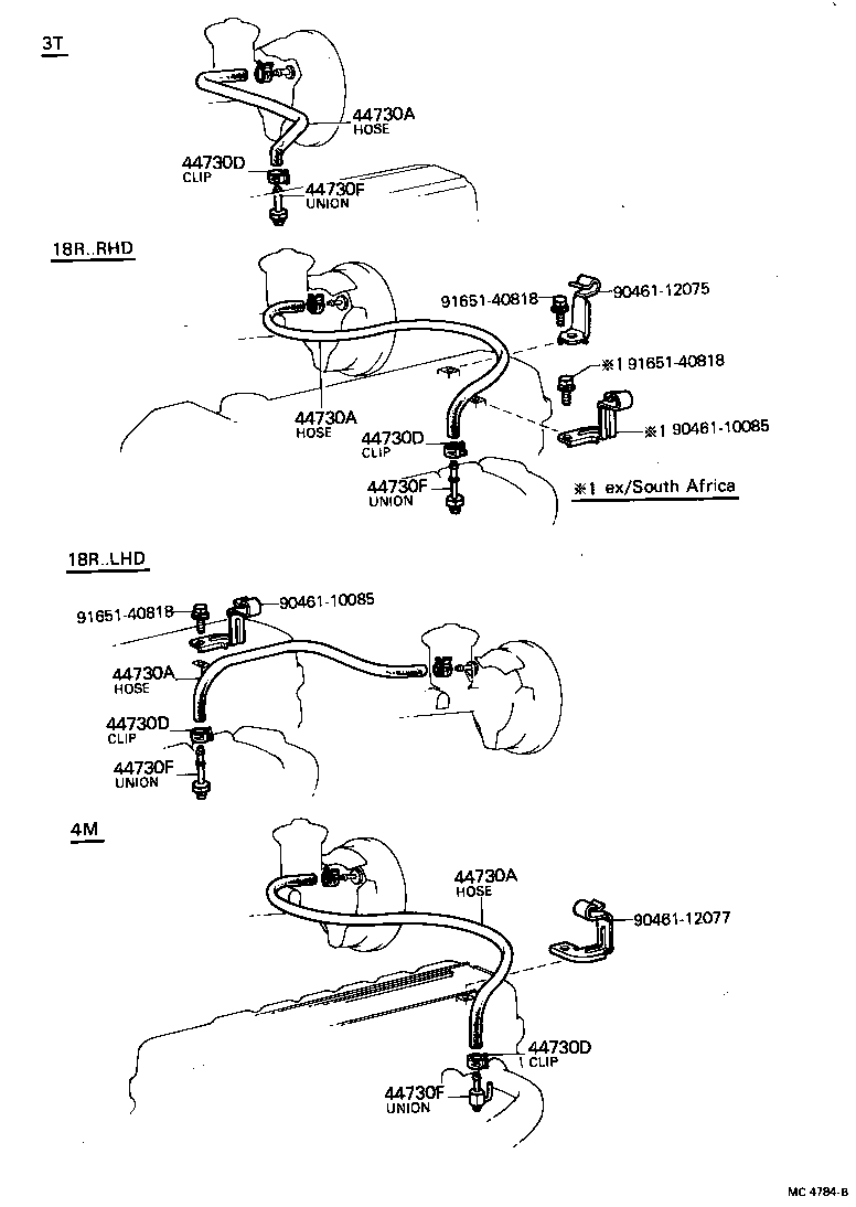 44758-22070 BRACKET, VACUUM CHECK VALVE product image