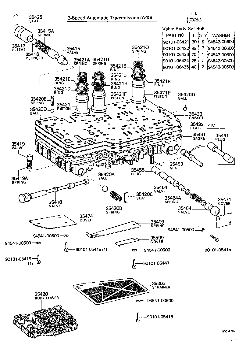 35410-30030 BODY ASSY, TRANSMISSION VALVE product image