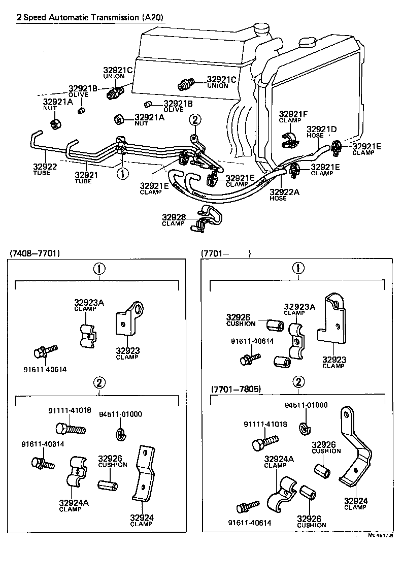 32941-10020 HOSE(FOR OIL COOLER INLET) product image