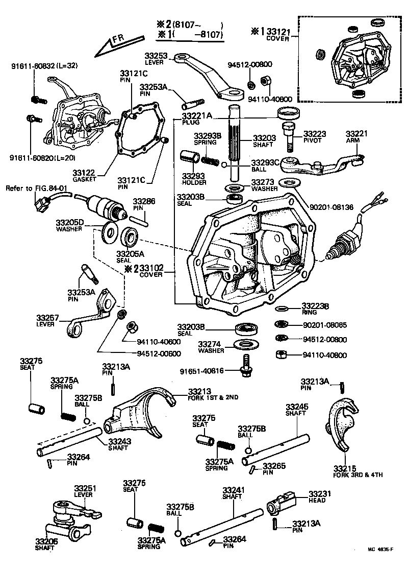 33202-26010 HEAD, REVERSE SHIFT product image