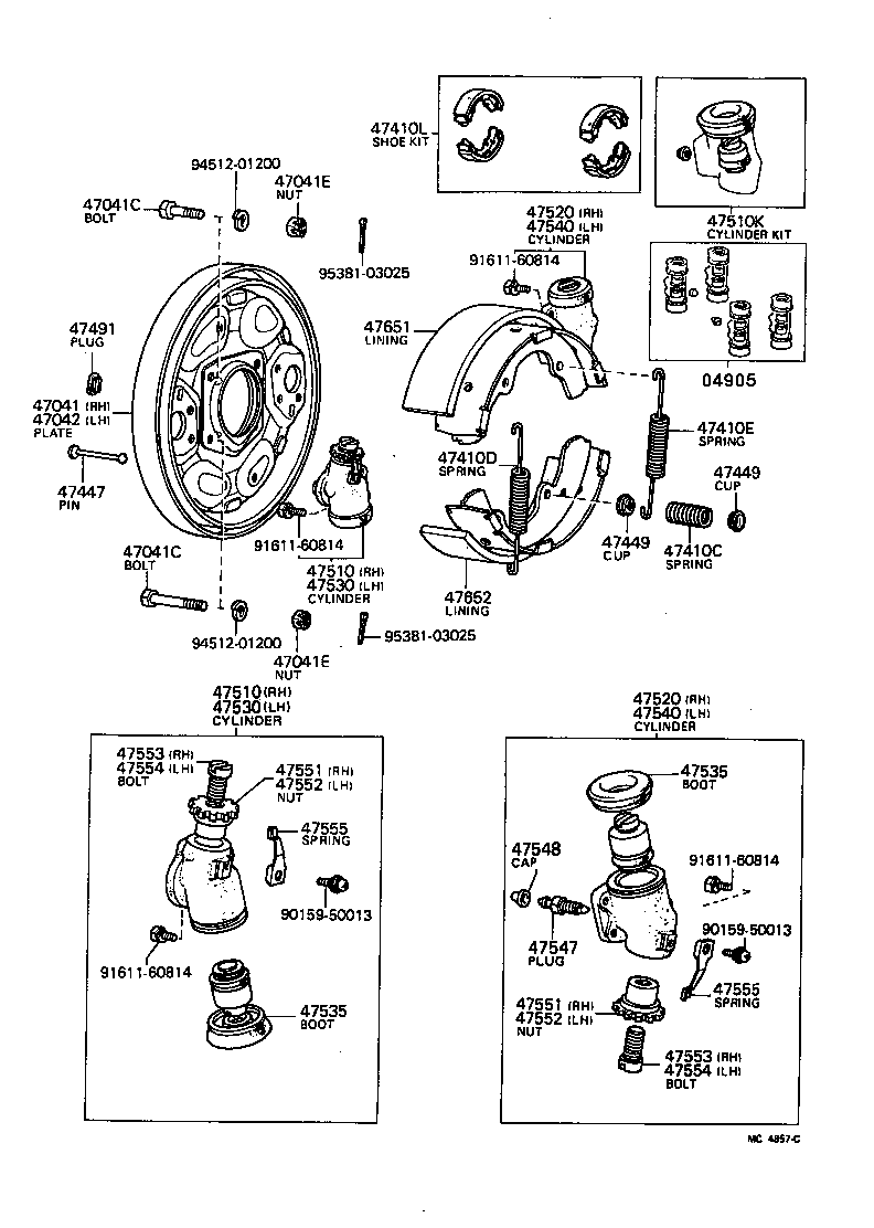 04473-26020 CYLINDER KIT, FRONT WHEEL product image