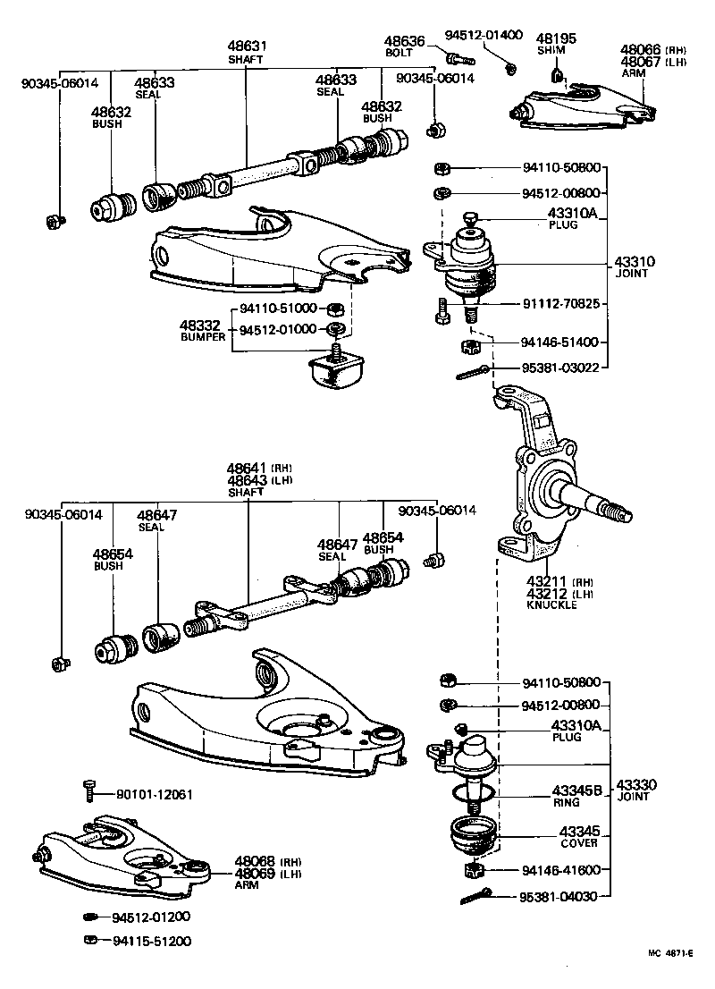 48305-29016 BUMPER, FRONT SPRING, NO.2 product image
