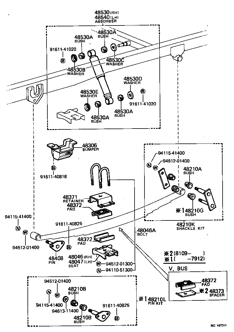 48046-26012 SEAT SUB-ASSY, SPRING U BOLT, RH product image