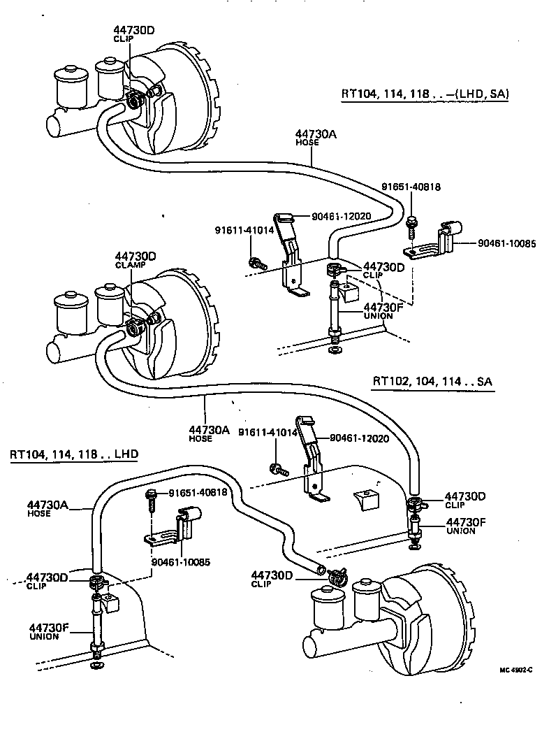 04443-20100 BOOSTER KIT, BRAKE product image