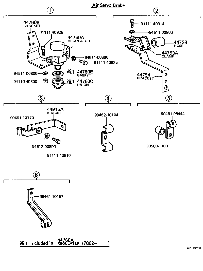44702-55131 TUBE SUB-ASSY, AIR, NO.1 product image