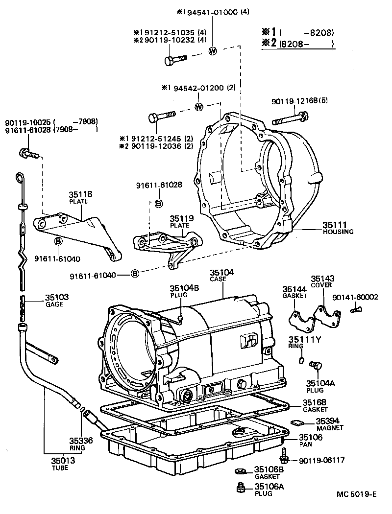 35013-22130 TUBE SUB-ASSY, TRANSMISSION OIL FILLER product image