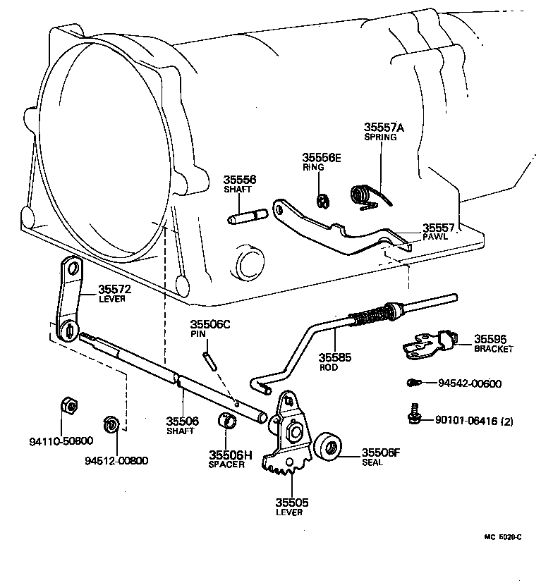 35520-22110 CABLE ASSY, THROTTLE product image