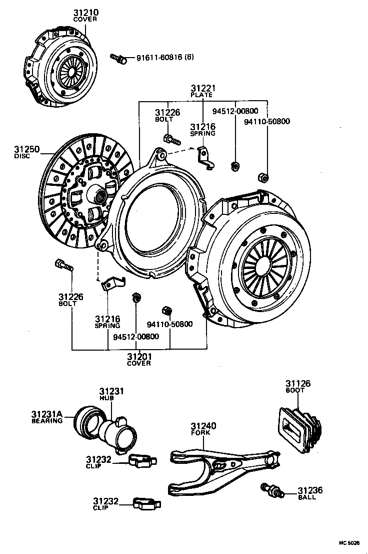 31210-20140 COVER ASSY, CLUTCH product image
