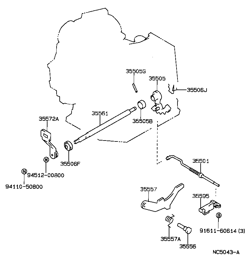 35520-20360 CABLE ASSY, THROTTLE product image