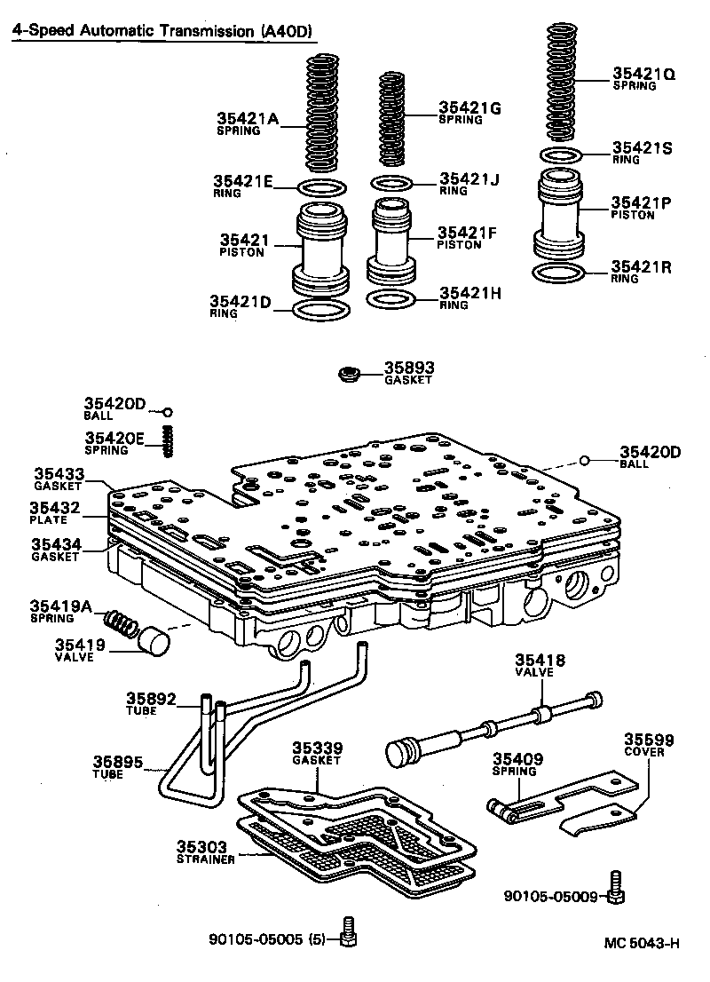 Toyota 35303-30060 STRAINER SUB-ASSY, OIL