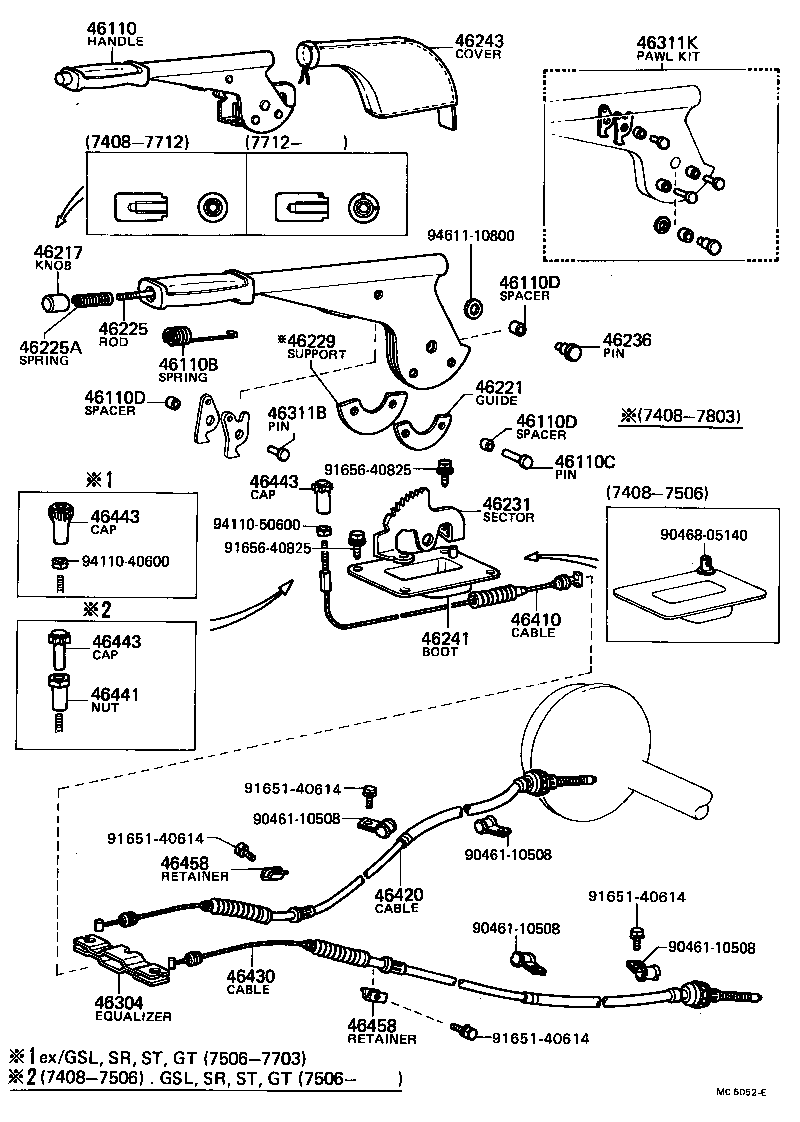 46236-12010 PIN, LEVER PIVOT product image