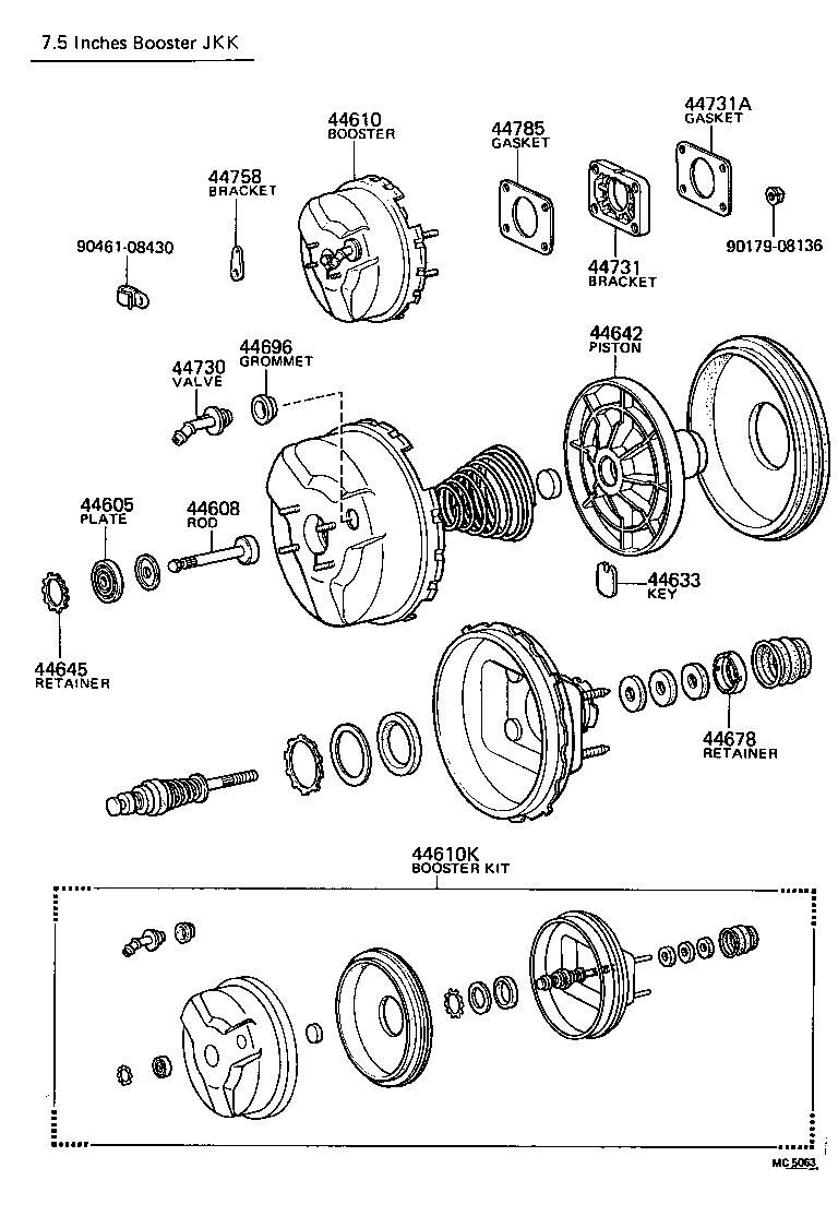 44610-30150 BOOSTER ASSY, BRAKE product image