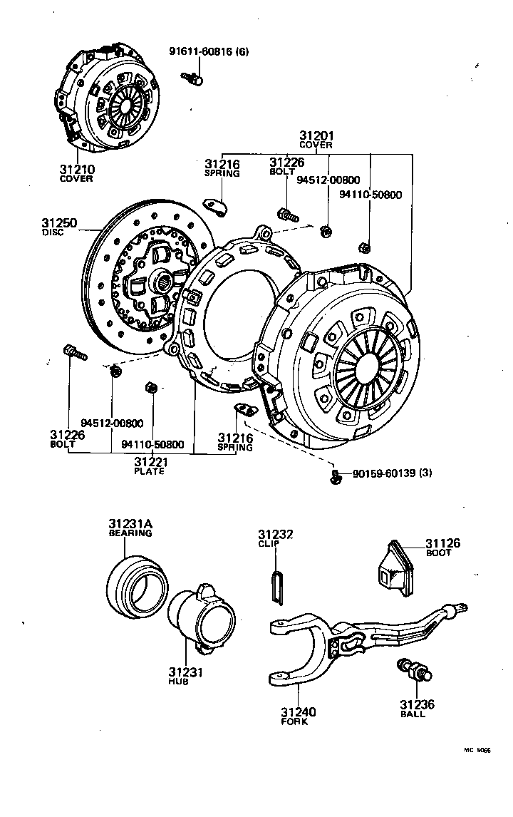 31210-20140 COVER ASSY, CLUTCH product image