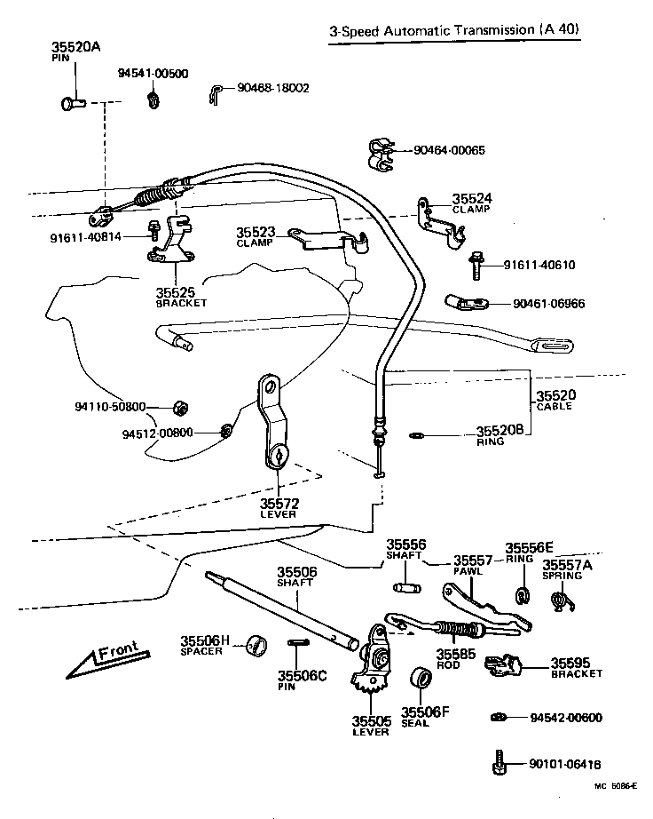 35520-20050 CABLE ASSY, THROTTLE product image